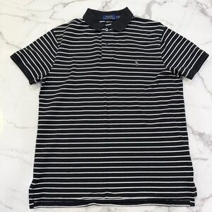Polo Ralph Lauren Slim Fit Striped Short Sleeve Polo, Size M